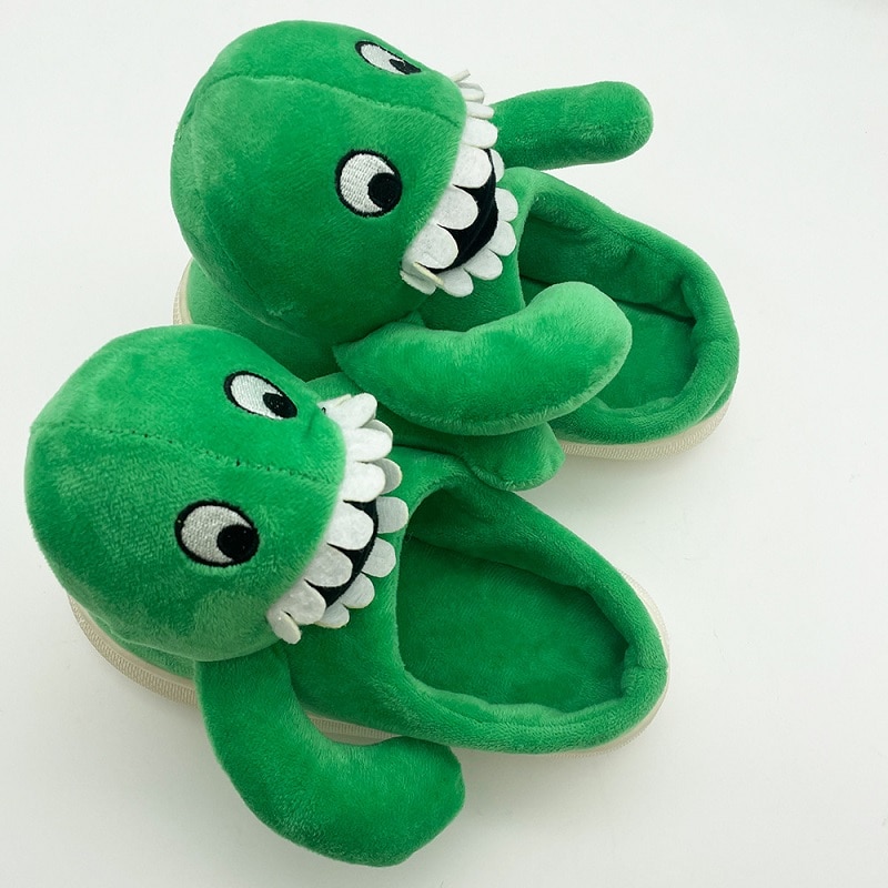 Green Jumbo Josh Garten Of BanBan Plush Slippers