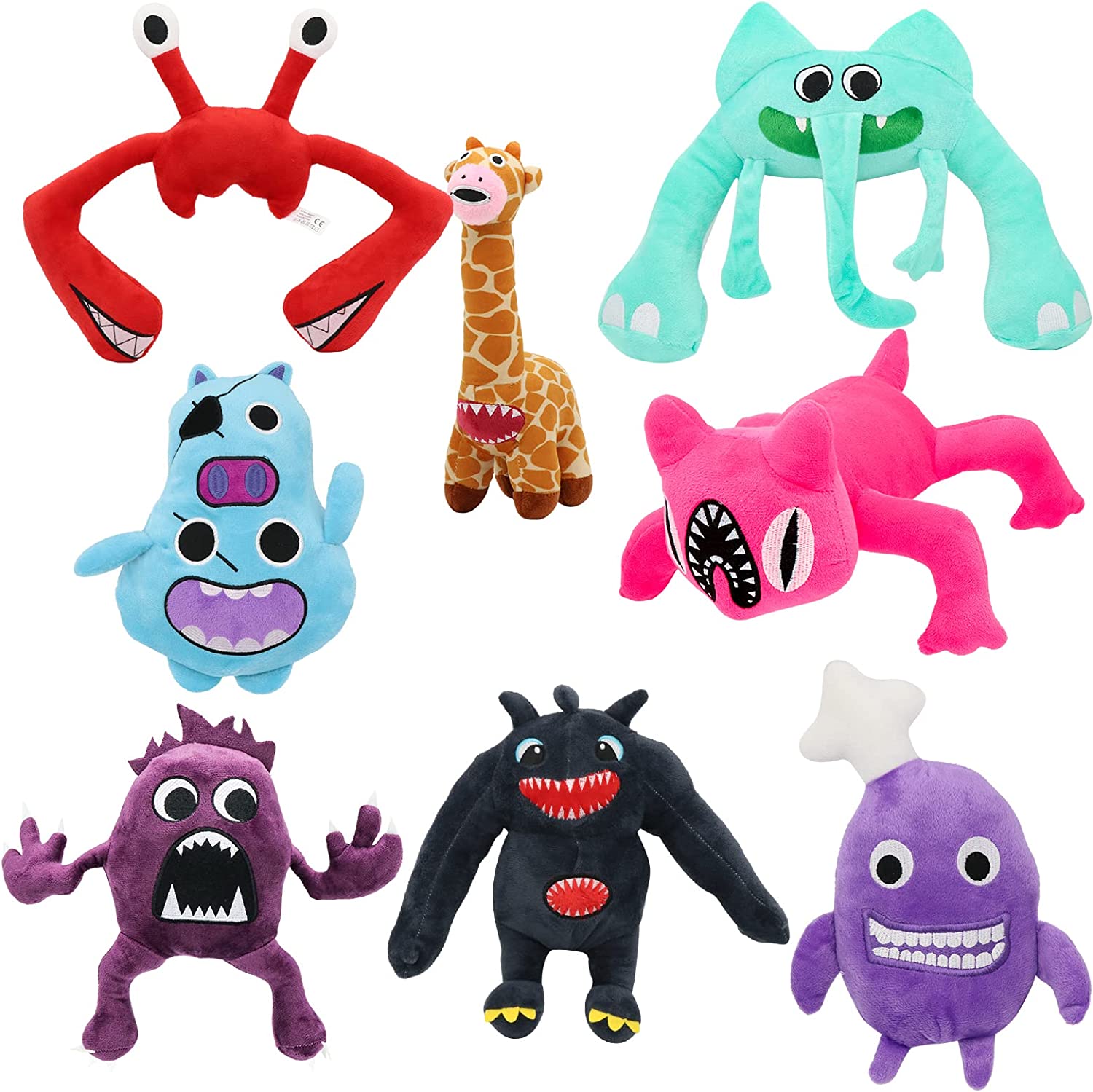 8PCS Garten of Ban Ban Plushies,Banban 3 Cuddly Garden of Bam Bam